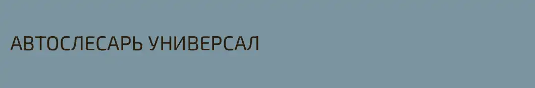 АВТОСЛЕСАРЬ УНИВЕРСАЛ